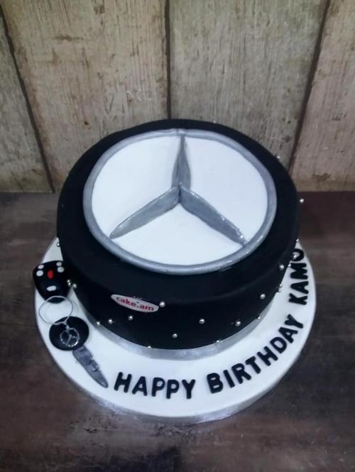 Mercedes customized cake 